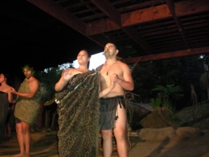 At the Mitai traditional Maori cultural experience
